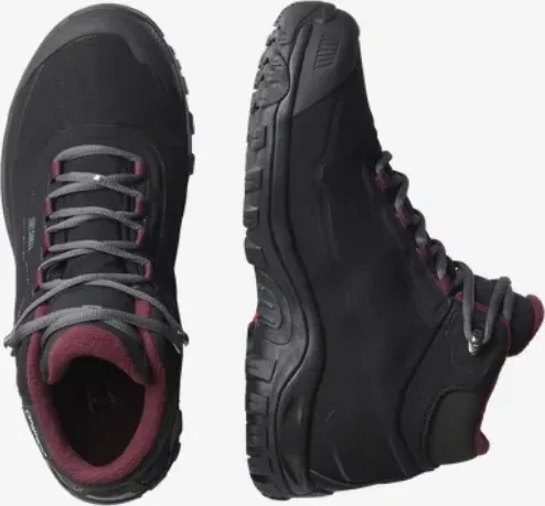 Salomon Shelter Waterproof black/ebony/wine tasting (Damen)