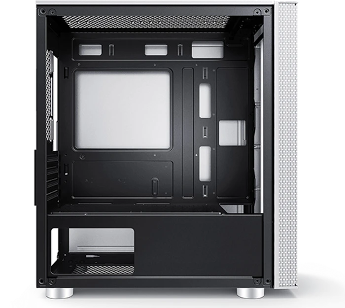PCCooler Platinum MM200 Mesh, schwarz, inkl. Lüfter, Glasfenster