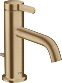 Hansgrohe Axor One Waschbeckenarmatur 70 mit Hebelgriff und Zugstangen-Ablaufgarnitur brushed bronze