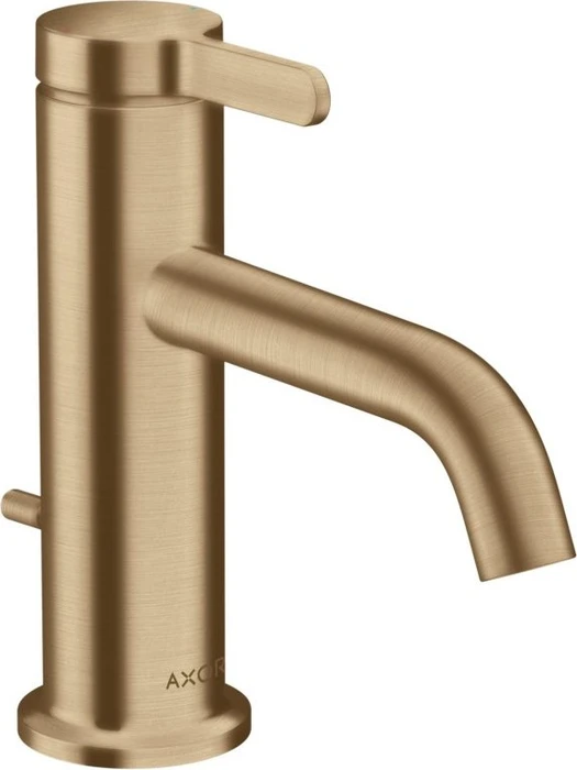 Hansgrohe Axor One Waschbeckenarmatur 70 mit Hebelgriff und Zugstangen-Ablaufgarnitur brushed bronze