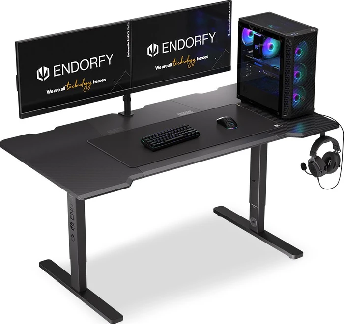 Endorfy Atlas L Schreibtisch 150x78cm Carbon/schwarz