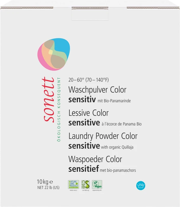 Sonett Pulver Waschmittel Color Sensitive, 200 Waschladungen