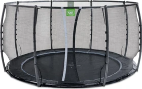 Exit Toys Dynamic mit Sicherheitsnetz 427cm Bodentrampolin schwarz