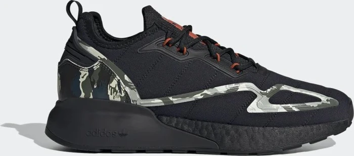 adidas ZX 2K Boost core black/collegiate orange (Herren)