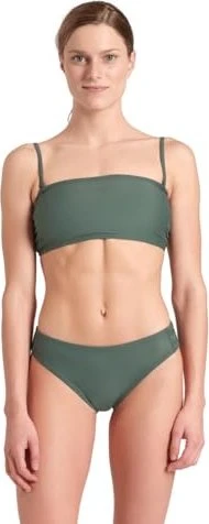 Arena Team Stripe Bandeau Bikini-Set sage (Damen)