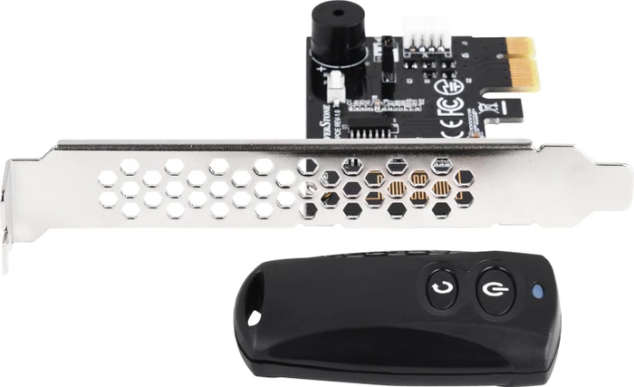 SilverStone ES02-PCIe kabelloser Ein-/Ausschalter mit Fernbedienung für PC