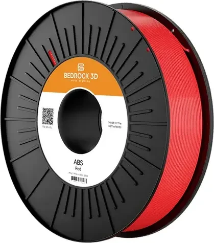 Bedrock3D ABS, rot, Spule, 2.85mm, 750g