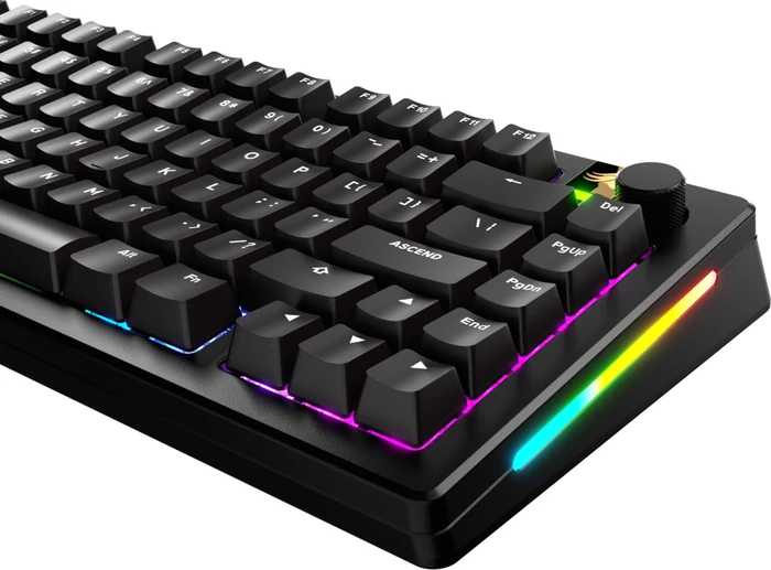 Glorious GPBT Basics Keycaps, Kunststoff (PBT), Classic Black, schwarz, 130 Tasten, ANSI-US