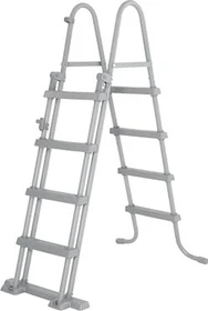 Bestway Poolleiter mit Sitzbrett, 4+4 Stufen