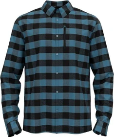 Odlo Halden Hemd langarm black/provincial blue (Herren)