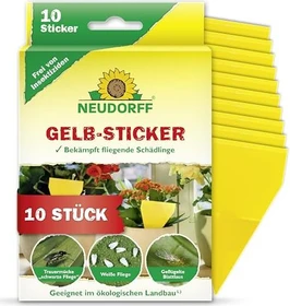 Neudorff Gelb-Sticker Leimfalle, 10 Stück