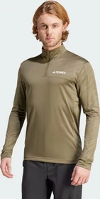 adidas Terrex Multi Half-Zip Funktionsshirt langarm olive strata (Herren)