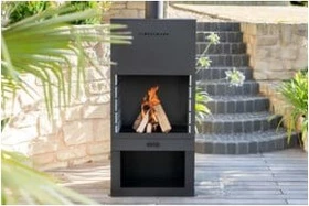 Westmann Gartenkamin schwarz