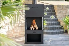 Westmann Gartenkamin schwarz