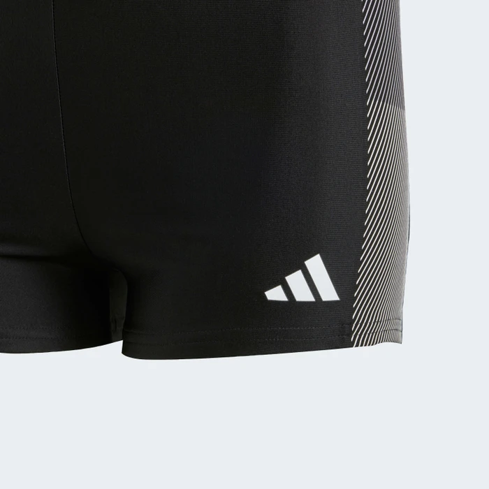 adidas Colorblock 3-Streifen Boxer Badehose schwarz (Junior)