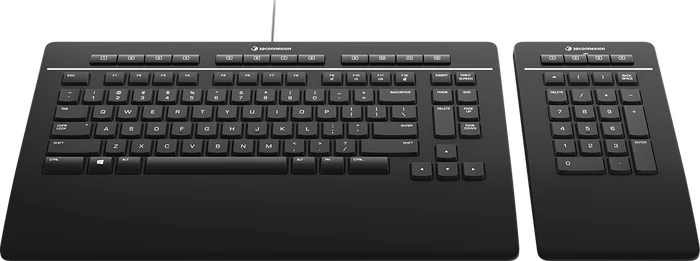 3Dconnexion Keyboard Pro with Numpad, USB/Bluetooth, US