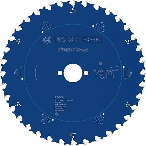 Bosch Professional Expert for Wood Kreissägeblatt 36Z, 235x1.8x30mm, 1 Stück