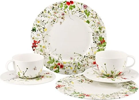 Rosenthal Brillance Bone China Fleurs Sauvages Kombiservice, 6-tlg.