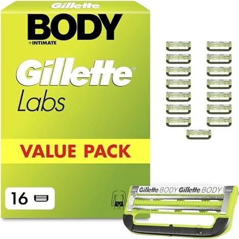 Gillette Labs Body + Intimate Rasierklinge, 16 Stück