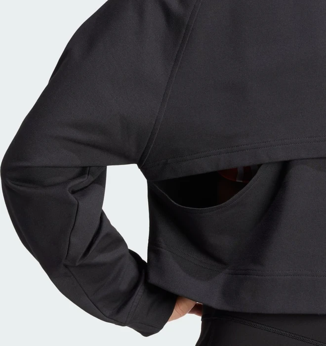 adidas Power Hidden Racerback Overlay Sweatshirt schwarz/weiß (Damen)