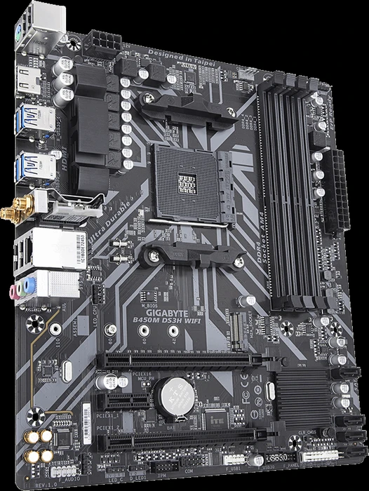 GIGABYTE B450M DS3H WIFI (AMD AM4)