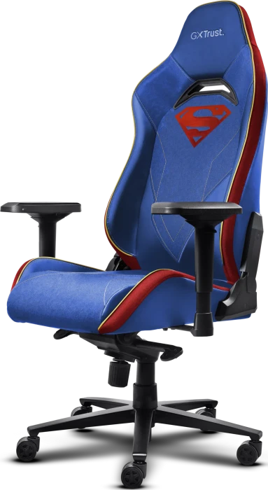Trust Gaming GXT 721SM Ruya Pro Gamingstuhl, Superman blau/rot