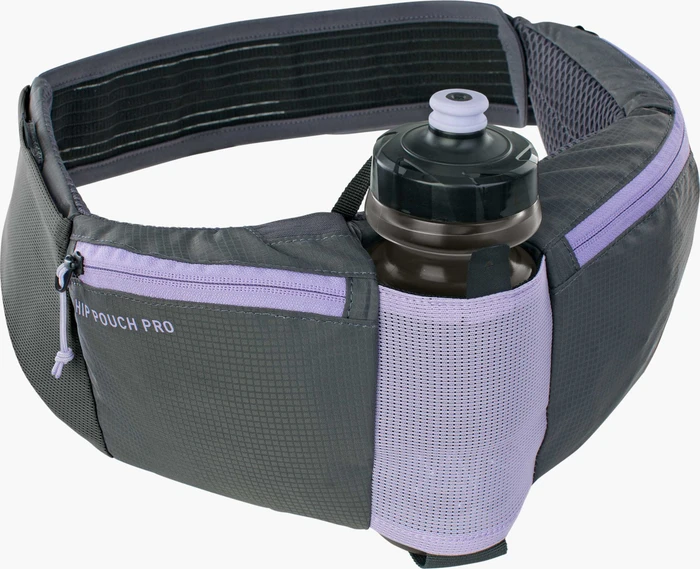 Evoc Hip Pouch Pro mit Trinkflasche violett