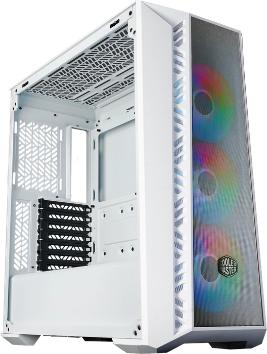 Cooler Master MasterBox 520 Mesh, weiß, Glasfenster