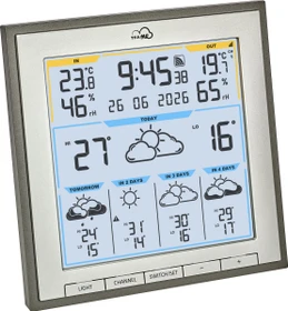 TFA Dostmann TFA.me ID-08 WLAN Wetterstation anthrazit, digital