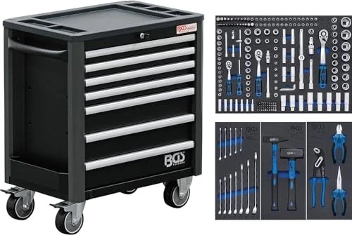 BGS technic Profi Exclusive Werkzeugwagen bestückt inkl. 209-tlg. Zubehör