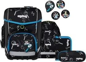 Ergobag Cubo Bärdektiv Die Drei ??? 2025 Schulrucksack-Set, 5-tlg.