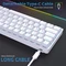 Dierya DK61SE, 60%, weiß, LEDs blau, BROWN Switches, USB, US Vorschaubild