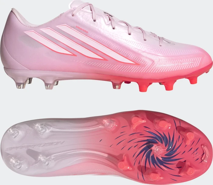 adidas F50 Sparkfusion League FG/AG solar turbo/cloud white/distilled pink