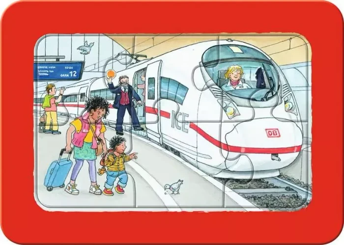 Ravensburger Puzzle my first puzzles Wieso? Weshalb? Warum? Unterwegs mit Bus, Bahn und Flugzeug