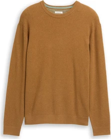 Tom Tailor Bio-Baumwolle Strickpullover deep cognac melange (Herren)