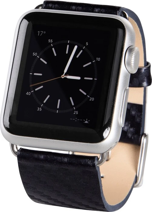 Hama Uhrenarmband Carbon für Apple Watch 38mm blau
