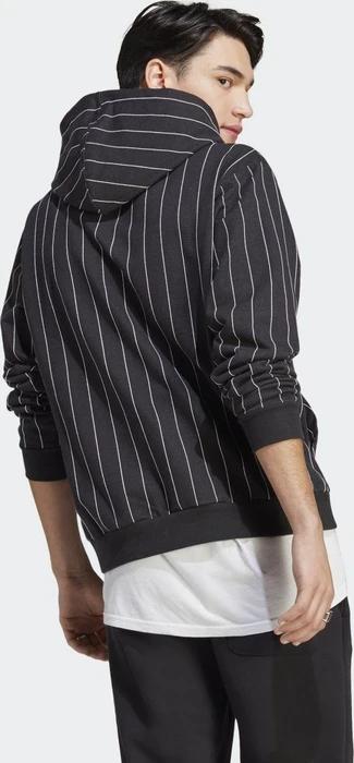 adidas Pinstripe Fleece Hoodie schwarz (Herren)