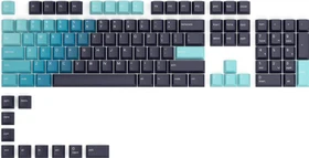 Glorious GPBT Keycaps, Kunststoff (PBT), Celestial Ice, türkis/blau/schwarz, 114 Tasten (104+10), ANSI-US