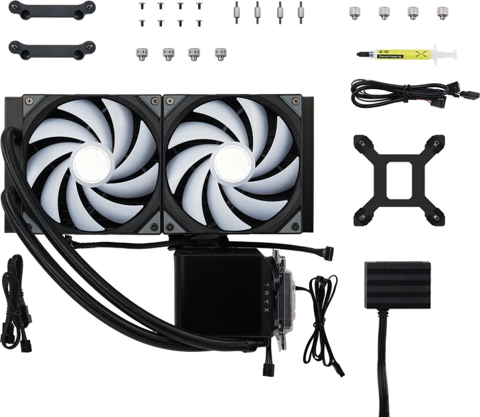 TRYX Panorama ARGB 280 Black, schwarz