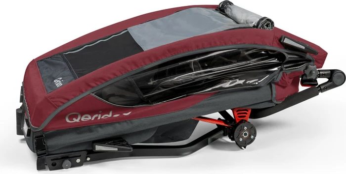 Qeridoo Skaja 2 Fahrradanhänger cayenne red (Modell 2024)
