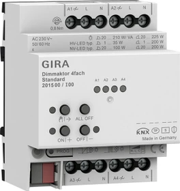 Gira KNX Dimmaktor 4-fach, 4TE REG, Dimmaktor (2015 00)