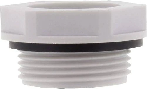 Wiska KRM 32/25 EADR 32 LG Reduzierung Kunststoff mit Anschlussgewindedichtring, RAL 7035, M32 / M25