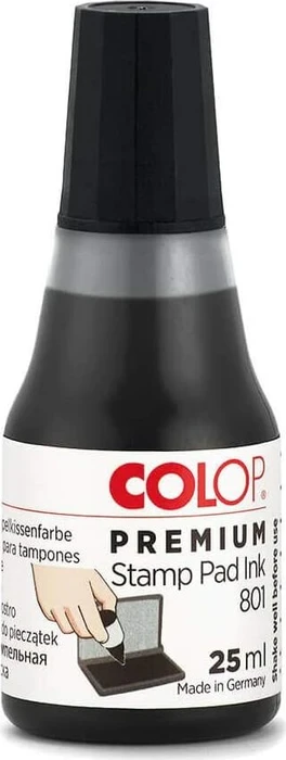 COLOP Kombibox Stempelkissen Set Micro 2 + Stempelfarbe 801, schwarz