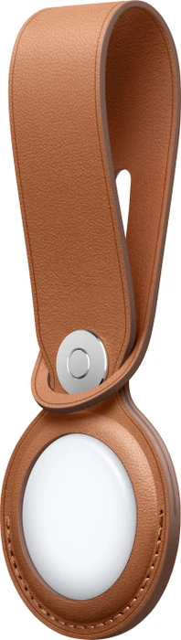 Apple AirTag Anhänger aus Leder sattelbraun