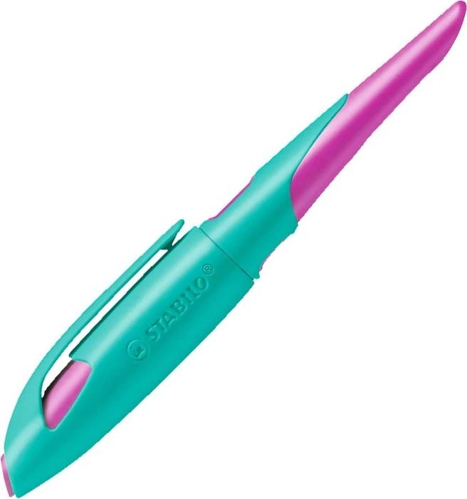 STABILO EASYbirdy türkis/neonpink, rechte Hand, mittel