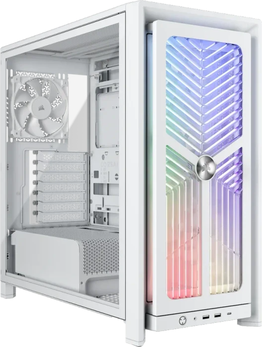 Corsair Frame 4000X RS ARGB, weiß, Glasfenster