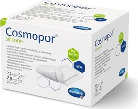 Hartmann Cosmopor silicone Wundverband steril, 5 x 7.2cm, 50 Stück