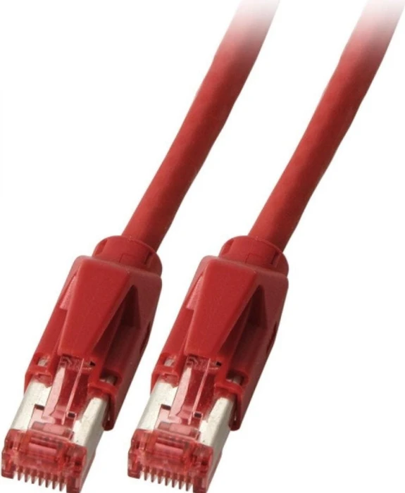 EFB Elektronik TM21 Dätwyler 7702 Patchkabel, Cat7/Cat6a, S/FTP, RJ-45/RJ-45, 1m, rot