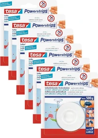 tesa Powerstrips Deckenhaken rund weiß, 1 Stück