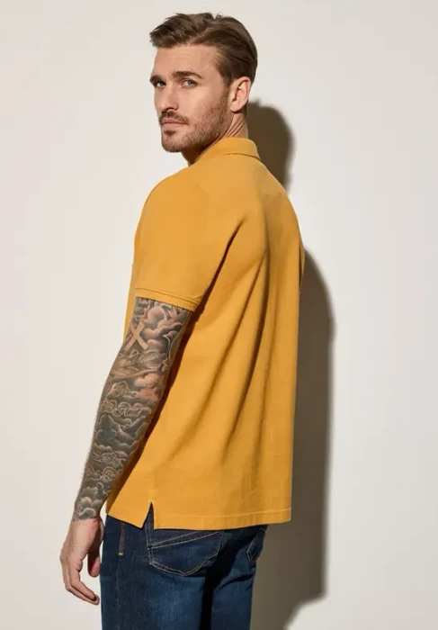 Street One Piquée mit Logo Poloshirt kurzarm electric yellow (Herren)